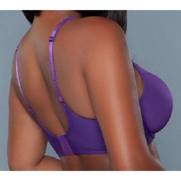 BeWicked Kristy Full Coverage Bra Purple 36F - Picture 11 of 12